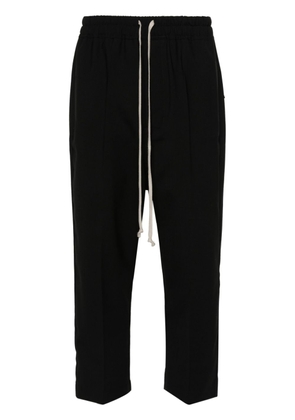 Rick Owens pressed-crease tapered-leg trousers - Black