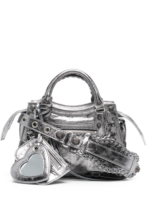 Balenciaga XS Neo Cagole metallic tote bag - Silver