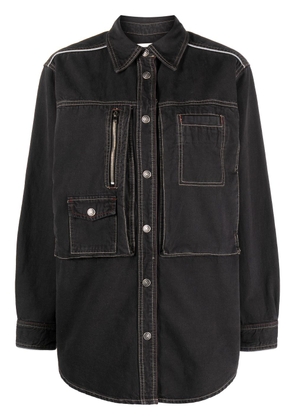 ISABEL MARANT chambray shirt jacket - Black