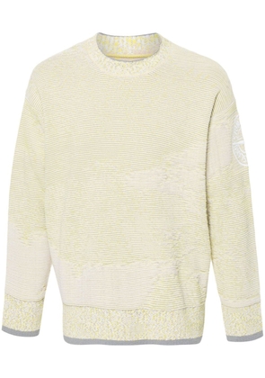 Stone Island Compass-logo knitted jumper - Yellow