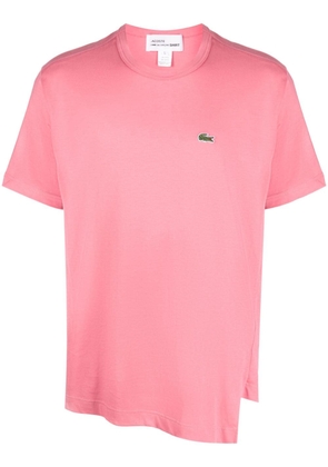 Comme Des Garçons Shirt logo-patch cotton T-shirt - Pink