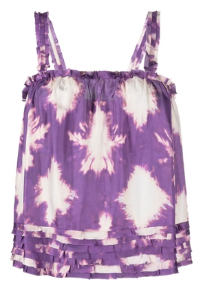 Ulla Johnson Sera prismatic-shape silk top - Purple