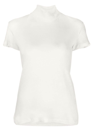IRO high-neck linen T-shirt - Neutrals
