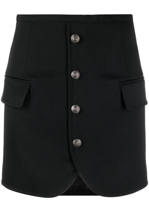 ETRO Pegaso-button fitted mini skirt - Black