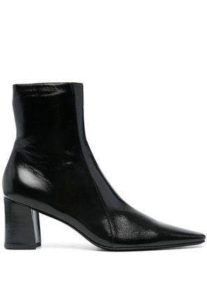 Saint Laurent Rainer 75mm leather boots - Black