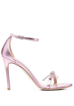 Stuart Weitzman crystal-embellished 110mm sandals - Pink