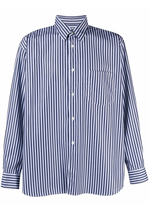 Comme Des Garçons Shirt striped button-up shirt - Blue
