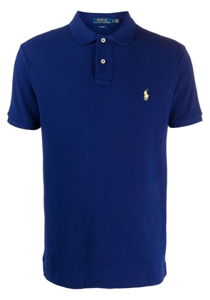 Polo Ralph Lauren logo embroidered polo shirt - Blue
