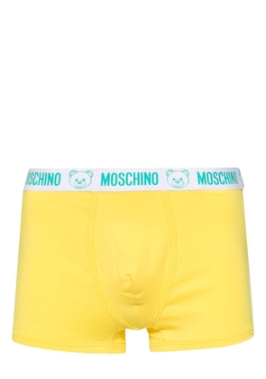 Moschino logo-elasticated waistband boxers - Yellow