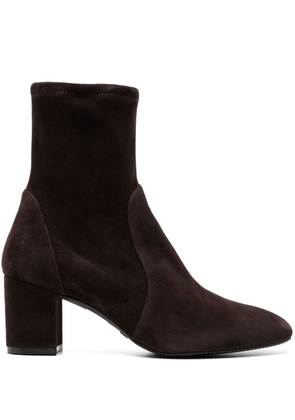 Stuart Weitzman Yuliana 80mm suede ankle boots - Brown