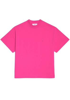 AMI Paris Ami de Coeur organic-cotton T-shirt - Pink