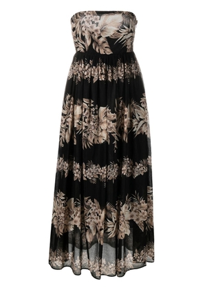 TWINSET floral-print maxi dress - Black