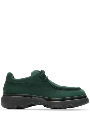 Burberry lace-up leather derby shoes - Green