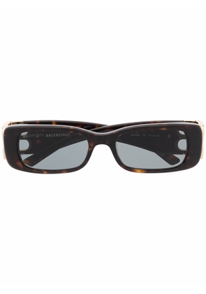 Balenciaga Dynasty rectangle-frame sunglasses - Brown