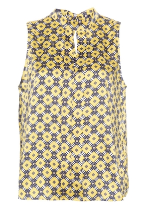 LIU JO geometric-pattern blouse - Yellow