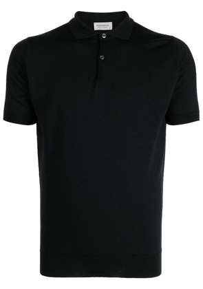John Smedley Payton cotton polo shirt - Black
