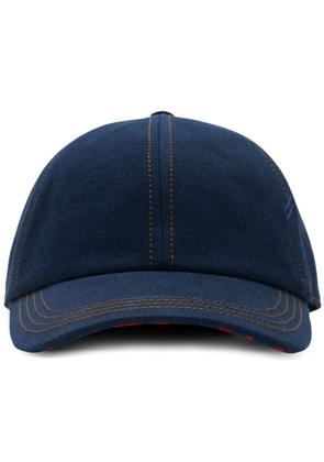 Burberry denim cotton baseball cap - Blue