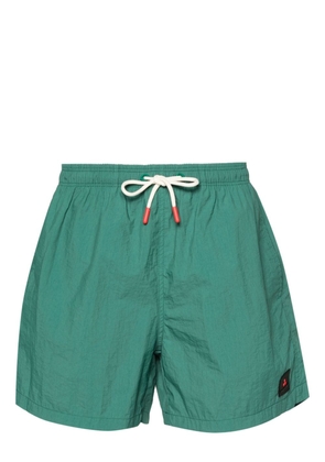 Peuterey appliqué-logo swim shorts - Green