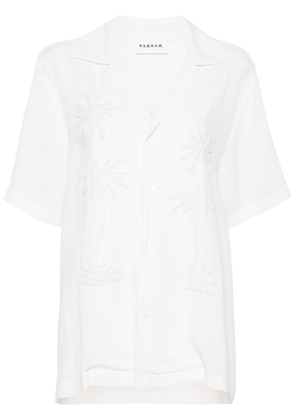 P.A.R.O.S.H. bead embellished camp-collar shirt - White
