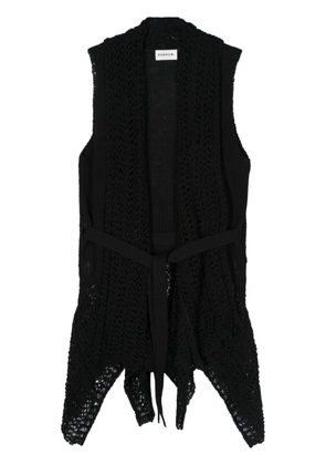 P.A.R.O.S.H. sleeveless belted gilet - Black
