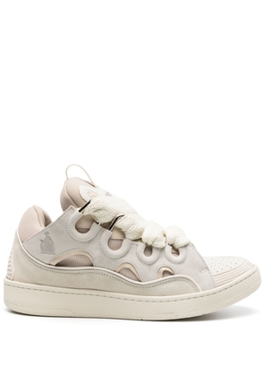 Lanvin Curb leather sneakers - Neutrals