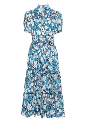 DVF Diane von Furstenberg Queena floral-print dress - Blue