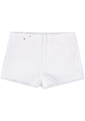 Michael Michael Kors frayed denim shorts - White