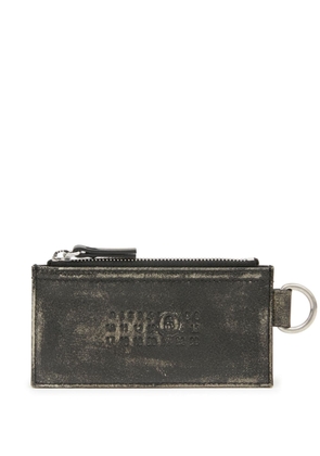 MM6 Maison Margiela Numeric leather wallet - Grey