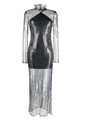 Taller Marmo Tina sequinned maxi dress - Silver