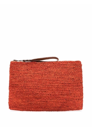 IBELIV woven zipped clutch bag - Orange