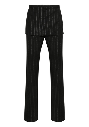 Acne Studios pinstripe-pattern trousers - Black