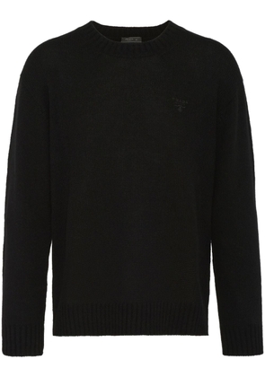 Prada crew-neck cashmere jumper - Black