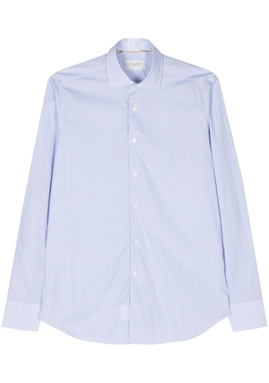Tintoria Mattei geometric-print cotton shirt - Blue
