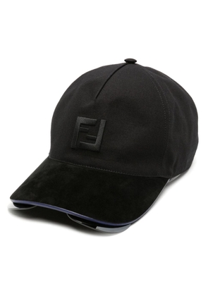 FENDI shield lens-integrated baseball cap - Black