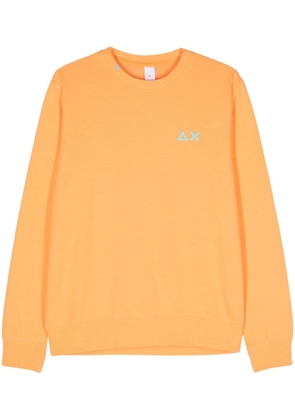 Sun 68 logo-embroidered sweatshirt - Orange
