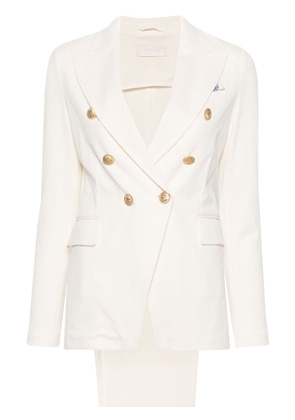 Circolo 1901 double-breasted evening suit - White