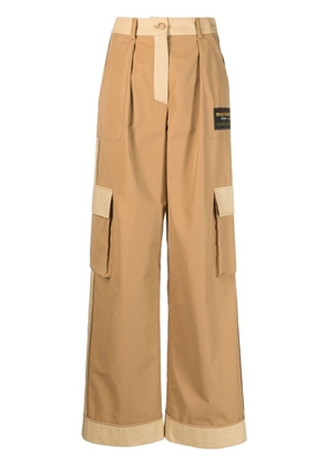 Moschino two-tone cargo pants - Neutrals