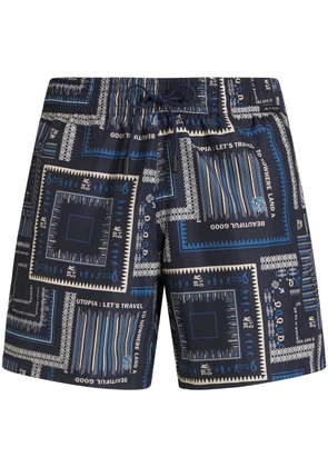 ETRO geometric-print swim shorts - Blue