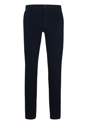 BOSS tapered-leg stretch-cotton chinos - Blue