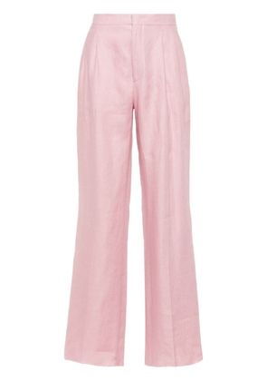 Tagliatore pressed-crease straight-leg trousers - Pink
