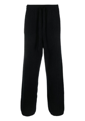 Laneus straight-leg knitted trousers - Black