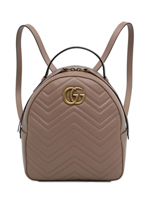 Gucci Pre-Owned 2016-2023 small GG Marmont backpack - Brown