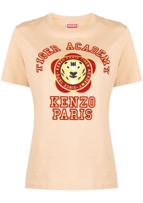 Kenzo Tiger Academy cotton T-shirt - Neutrals