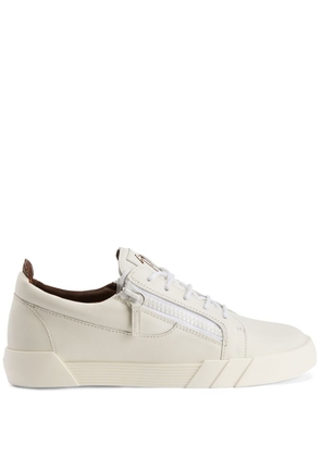 Giuseppe Zanotti panelled leather sneakers - White