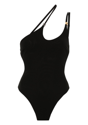 Elisabetta Franchi spaghetti-strap asymmetric bodysuit - Black