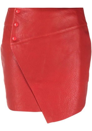 Zadig&Voltaire Junko Cuir leather miniskirt - Red