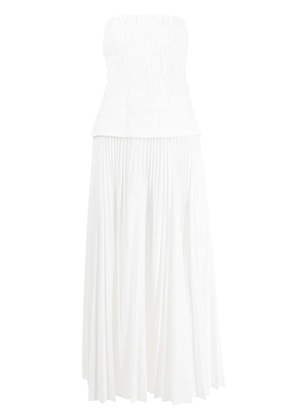 Acler Bristol strapless dress - White