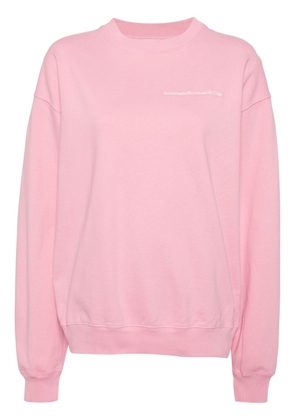 Stockholm Surfboard Club logo-print organic cotton sweatshirt - Pink
