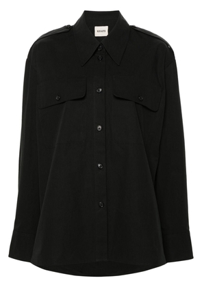 KHAITE The Missa cotton shirt - Black