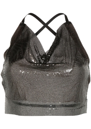 POSTER GIRL Bambi chainmail-effect top - Black